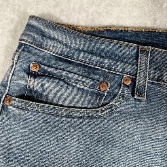 Levi's 505 Men's Jeans Stretch Straight Leg Regular Fit Blue Denim Size W38 L34 - Picture 5 of 14